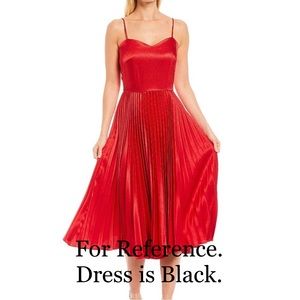 Gianni Bini Romee Sleeveless Pleated Satin Dress Size 4